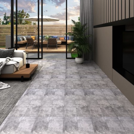 Self-adhesive PVC floor planks 5.21 m² 2 mm cement brown by , Floors and carpets - Ref: Foro24-330186, Price: 65,13 €, Discou...
