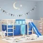 Blue polyester curtains for high beds by , Accessories for beds and slatted bases - Ref: Foro24-835914, Price: 26,27 €, Disco...