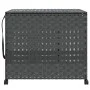 Grauer Rattan-Wäschekorb mit Rädern 66x35x60 cm von , Wäschekörbe - Ref: Foro24-372046, Preis: 74,91 €, Rabatt: %