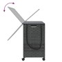 Gray rattan laundry basket with wheels 66x35x60 cm by , Laundry baskets - Ref: Foro24-372046, Price: 80,43 €, Discount: %