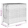 Grauer Rattan-Wäschekorb mit Rädern 66x35x60 cm von , Wäschekörbe - Ref: Foro24-372046, Preis: 74,91 €, Rabatt: %