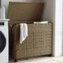 Rattan laundry basket with wheels 66x35x60 cm by , Laundry baskets - Ref: Foro24-372044, Price: 97,78 €, Discount: %