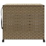 Rattan laundry basket with wheels 66x35x60 cm by , Laundry baskets - Ref: Foro24-372044, Price: 100,31 €, Discount: %