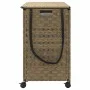 Rattan laundry basket with wheels 66x35x60 cm by , Laundry baskets - Ref: Foro24-372044, Price: 97,78 €, Discount: %