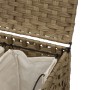Rattan laundry basket with wheels 66x35x60 cm by , Laundry baskets - Ref: Foro24-372044, Price: 100,31 €, Discount: %