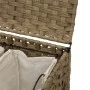 Rattan laundry basket with wheels 66x35x60 cm by , Laundry baskets - Ref: Foro24-372044, Price: 97,78 €, Discount: %