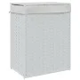 Wäschekorb mit Deckel aus weißem synthetischem Rattan, 46 x 33 x 60 cm von , Wäschekörbe - Ref: Foro24-372033, Preis: 54,73 €...
