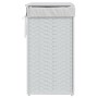 Wäschekorb mit Deckel aus weißem synthetischem Rattan, 46 x 33 x 60 cm von , Wäschekörbe - Ref: Foro24-372033, Preis: 58,87 €...