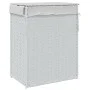 Laundry basket with lid white synthetic rattan 46x33x60 cm by , Laundry baskets - Ref: Foro24-372033, Price: 54,73 €, Discoun...