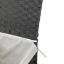 Laundry basket with lid gray synthetic rattan 46x33x60 cm by , Laundry baskets - Ref: Foro24-372031, Price: 57,03 €, Discount: %