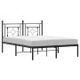 Bettgestell mit schwarzem Metallkopfteil 140x200 cm von , Betten und Lattenroste - Ref: Foro24-374340, Preis: 104,77 €, Rabat...