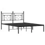 Bettgestell mit schwarzem Metallkopfteil 140x200 cm von , Betten und Lattenroste - Ref: Foro24-374340, Preis: 104,77 €, Rabat...