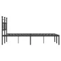 Bettgestell mit schwarzem Metallkopfteil 140x200 cm von , Betten und Lattenroste - Ref: Foro24-374340, Preis: 104,77 €, Rabat...