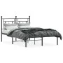Bettgestell mit schwarzem Metallkopfteil 120x200 cm von , Betten und Lattenroste - Ref: Foro24-374337, Preis: 93,96 €, Rabatt: %