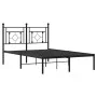 Bettgestell mit schwarzem Metallkopfteil 120x200 cm von , Betten und Lattenroste - Ref: Foro24-374337, Preis: 93,96 €, Rabatt: %