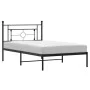 Bettgestell mit schwarzem Metallkopfteil 107x203 cm von , Betten und Lattenroste - Ref: Foro24-374335, Preis: 73,39 €, Rabatt: %