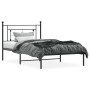 Bed frame with black metal headboard 107x203 cm by , Beds and slatted bases - Ref: Foro24-374335, Price: 74,48 €, Discount: %