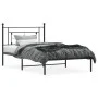 Bettgestell mit schwarzem Metallkopfteil 107x203 cm von , Betten und Lattenroste - Ref: Foro24-374335, Preis: 73,39 €, Rabatt: %