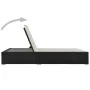 Tumbona doble ratán sintético negro de vidaXL, Camas para exteriores - Ref: Foro24-44752, Precio: 373,06 €, Descuento: %