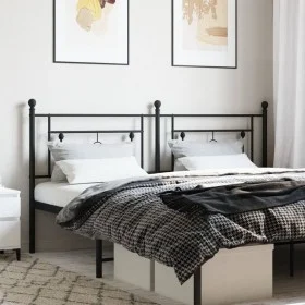 Kopfteil aus schwarzem Metall, 180 cm von , Kopf- und Fußteile - Ref: Foro24-374375, Preis: 44,37 €, Rabatt: %