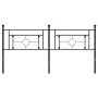 Cabecero de metal negro 180 cm de , Cabeceros y pies de cama - Ref: Foro24-374375, Precio: 43,94 €, Descuento: %