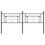 Kopfteil aus schwarzem Metall, 180 cm von , Kopf- und Fußteile - Ref: Foro24-374375, Preis: 44,64 €, Rabatt: %