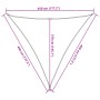 Toldo de vela HDPE beige 160 g/m² 4,5x4,5x4,5 m