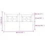 Cabecero de metal negro 180 cm de , Cabeceros y pies de cama - Ref: Foro24-374375, Precio: 43,94 €, Descuento: %