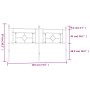 Kopfteil aus schwarzem Metall, 180 cm von , Kopf- und Fußteile - Ref: Foro24-374375, Preis: 44,64 €, Rabatt: %