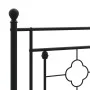 Kopfteil aus schwarzem Metall, 200 cm von , Kopf- und Fußteile - Ref: Foro24-374377, Preis: 38,64 €, Rabatt: %