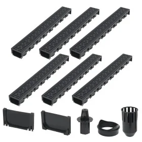 Drainage channels 6 units plastic 6 m by vidaXL, Drains - Ref: Foro24-142880, Price: 125,08 €, Discount: %