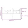 Kopfteil aus schwarzem Metall, 200 cm von , Kopf- und Fußteile - Ref: Foro24-374377, Preis: 39,12 €, Rabatt: %