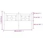 Kopfteil aus schwarzem Metall, 200 cm von , Kopf- und Fußteile - Ref: Foro24-374377, Preis: 38,64 €, Rabatt: %