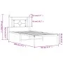 Bettgestell aus Metall mit weißem Kopfteil 90x190 cm von , Betten und Lattenroste - Ref: Foro24-374380, Preis: 63,28 €, Rabat...
