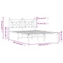 Bettgestell aus weißem Metall mit Kopfteil 140x200 cm von , Betten und Lattenroste - Ref: Foro24-374389, Preis: 98,63 €, Raba...