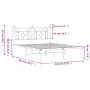 White metal bed frame with headboard 140x200 cm by , Beds and slatted bases - Ref: Foro24-374389, Price: 97,22 €, Discount: %