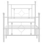 Metallbettgestell mit Kopf- und Fußteil weiß 75x190 cm von , Betten und Lattenroste - Ref: Foro24-374396, Preis: 68,93 €, Rab...