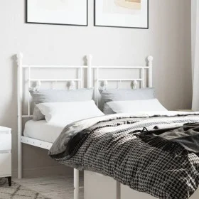 White metal headboard 120 cm by , Headboards and footboards - Ref: Foro24-374419, Price: 41,26 €, Discount: %