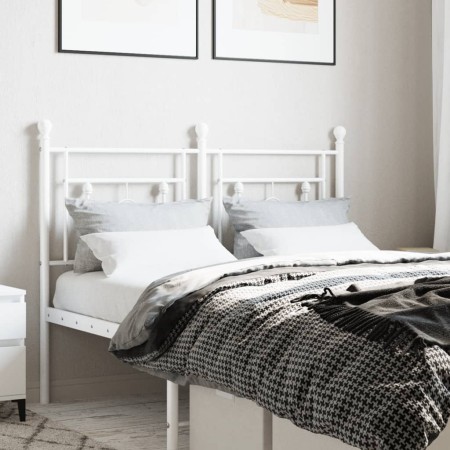Kopfteil aus weißem Metall, 120 cm von , Kopf- und Fußteile - Ref: Foro24-374419, Preis: 41,88 €, Rabatt: %
