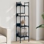 4-shelf black engineered wood bookcase 35x30x138.5 cm by , Bookcases and shelves - Ref: Foro24-838848, Price: 45,94 €, Discou...
