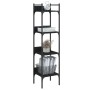 Librería de 4 estantes madera ingeniería negro 35x30x138,5 cm de , Librerías y estanterías - Ref: Foro24-838848, Precio: 45,94 €