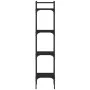 Librería de 4 estantes madera ingeniería negro 35x30x138,5 cm de , Librerías y estanterías - Ref: Foro24-838848, Precio: 45,3...