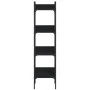 4-shelf black engineered wood bookcase 35x30x138.5 cm by , Bookcases and shelves - Ref: Foro24-838848, Price: 45,34 €, Discou...
