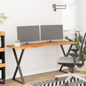 Tablero de escritorio rectangular madera acacia 140x50x2,5 cm