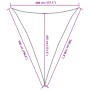Toldo de vela HDPE beige 160 g/m² 4x5x5 m