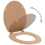 WC toilet seat with bamboo design MDF cover by vidaXL, Toilet and bidet seats - Ref: Foro24-143927, Price: 43,09 €, Discount: %