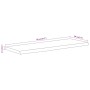 Rectangular wall shelf acacia wood live edge 50x20x2.5 cm by , Shelves and shelves - Ref: Foro24-370223, Price: 22,18 €, Disc...