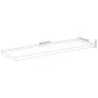 Rectangular wall shelf acacia wood live edge 100x30x2.5cm by , Shelves and shelves - Ref: Foro24-370240, Price: 51,28 €, Disc...