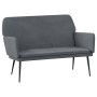Banco de terciopelo gris oscuro 108x79x79 cm en Bancos | Comprar online en Foro24