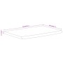 Rectangular wall shelf acacia wood live edge 70x40x2.5 cm by , Shelves and shelves - Ref: Foro24-370249, Price: 47,92 €, Disc...